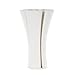 Deco 79 Ceramic Abstract Decorative Vase Ribbed Dimensional Folded Centerpiece Vase with Curvy Rim, Flower Vase for Home Decoration 8