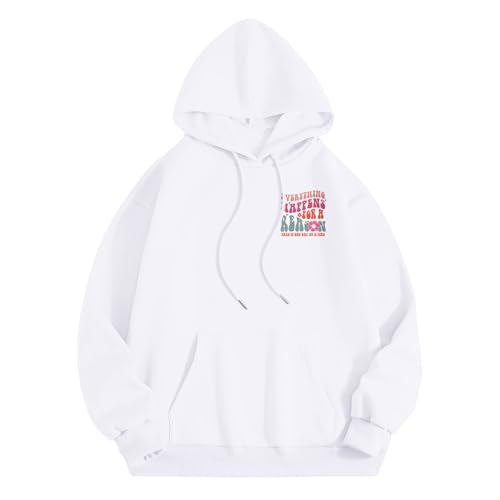 Qxutpo Pink Hoodie for Teen Girls Cute Graphic Hoodie Girls Preppy Sweatshirt Long Sleeve Drawstring Tops with Pockets 2025