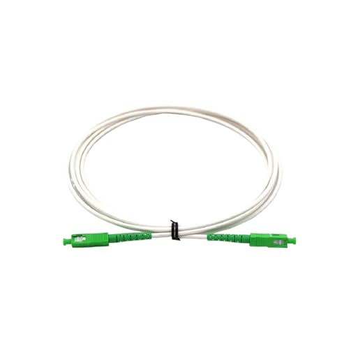 Cordon fibre optique blanc 1m SC monomode gaine 3mm lot de 10