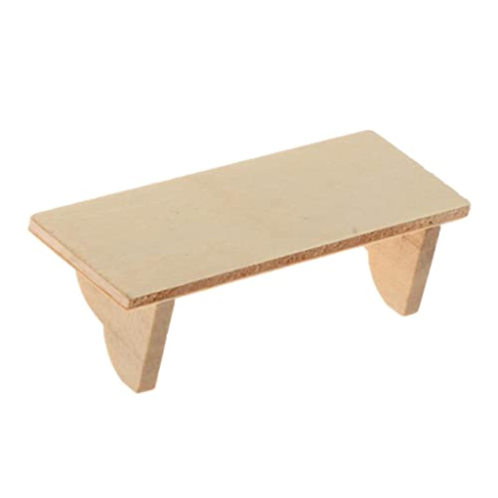 1/12 Scale Mini Wooden Wall Shelf Rack for Dollhouse