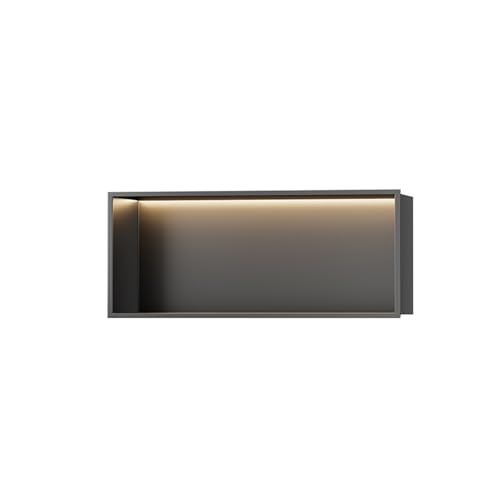 Niche de douche LED intégrée pour organiser une salle de bain au design contemporain