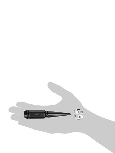Metal Lugz Spiked Lugz Black 9/16" Thread 4.4" Overall Length Kit Contains 20 Lugs & 1 Key #TOP7