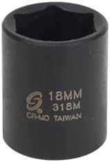 Sunex 318m 3/8-Inch Drive 18-Mm Impact Socket image 2