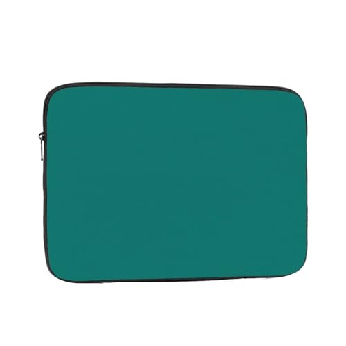 Solid Dark Green Laptop Sleeve Case 15 Inch Suitable For Notebook Computer Tablet Traveling Carrying Simple Case