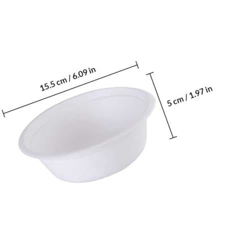 Cuencos de papel blanco absorbentes para manualidades escolares y pintura infantil Housoutil 3
