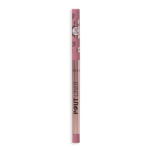 Image of Revolution Pout Bomb Plumping Lip Liner, Cool-Toned Pink | Long-Lasting Lip Shaper with Hyaluronic Acid & Vitamin E, Vegan & Cruelty-Free