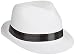 Beistle 60339-25 Velour Havana Chairman Hats, One Size Fits Most, White/Black, 12 Piece Pack