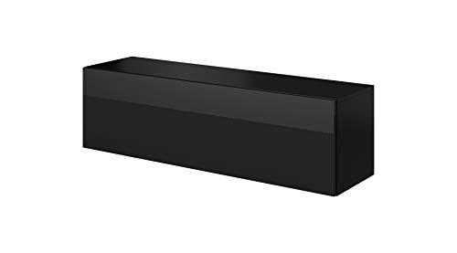 E-com - Mueble TV Salon Moderno Mesa Television Fay - 140 cm - Negro