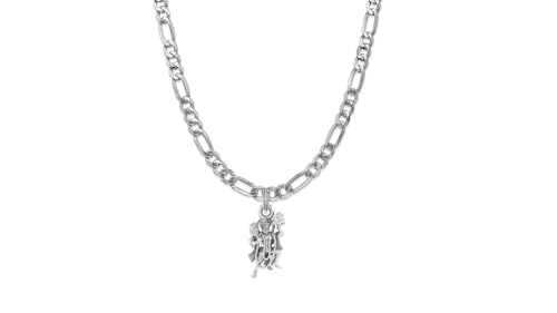 Pendentif Hanuman chaîne argent pur collier homme femme médaillon Bajrang Bali mpsf7065-1