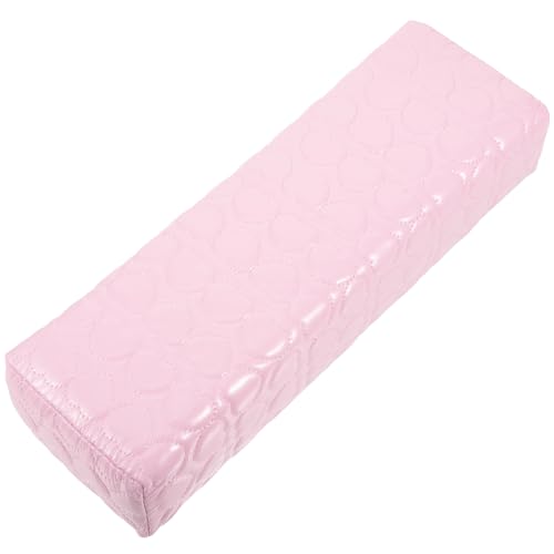 Beatifufu シーレザーネイルアームレストクッション ハンドホルダー付きマニキュアツール 高密スポンジ入り サロン用ネイルピロー 手置きパッド