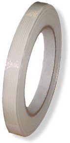 18 Rolls 1/2" wide WHITE FILAMENT STRAPPING TAPE