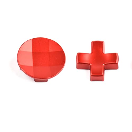 Image of 2 in 1 D-Pads for Xbox Elite 2 Core Controller Stainless Steel D-Pads for Xbox One Elite Series 2 Controller D-Pads Replacement for Xbox One Elite Series 1 Controller (Red) [xbox one]