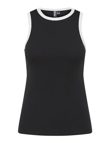 Débardeur Femme PIECES coton top sans manches extensible