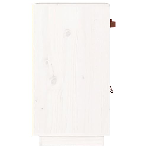 Aparador blanco y bufés de madera maciza de pino para almacenamiento 7