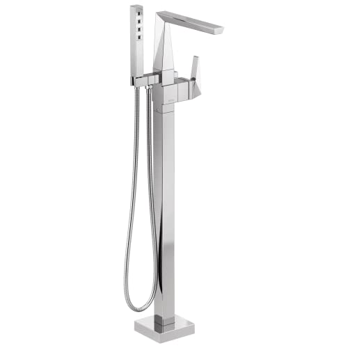 Delta Faucet T4743-PR-FL Trillian Floor-Mount, Lumicoat Chrome by DELTA - Used condition - US$787.20