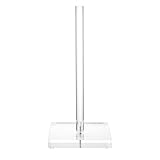 Antimbee Transparent Acrylic Paper Towel Stand Holder, Freestanding Tabletop Roll Paper Tower Holder, Countertop Paper Towel Dispenser for Kitchen, Bathroom, Coffee Table