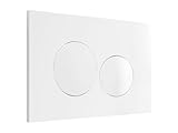 vent prise electrique Type de pose : A fixer au mur Vente-unique - Plaque de commande pour WC avec double touche - Blanche - OPULUS