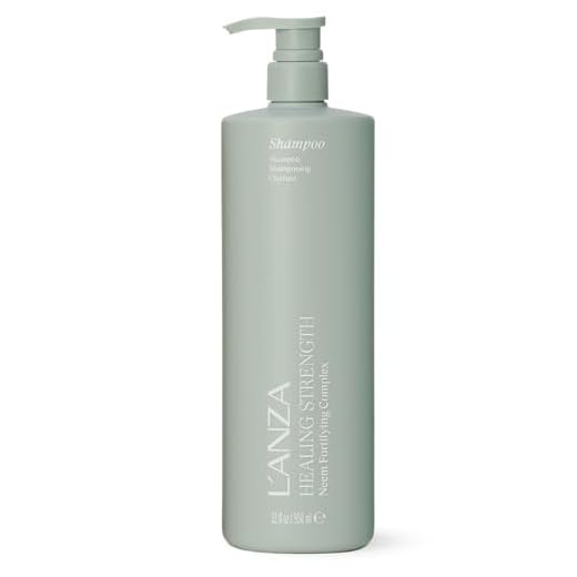 L’ANZA Healing Strength White Tea Shampoo - Strengthens, Protects and Restores Weak, Fragile, and Aged Hair, Rich with Keratin Protein, Healing Oils and Vitamin C (33.8 Fl Oz)