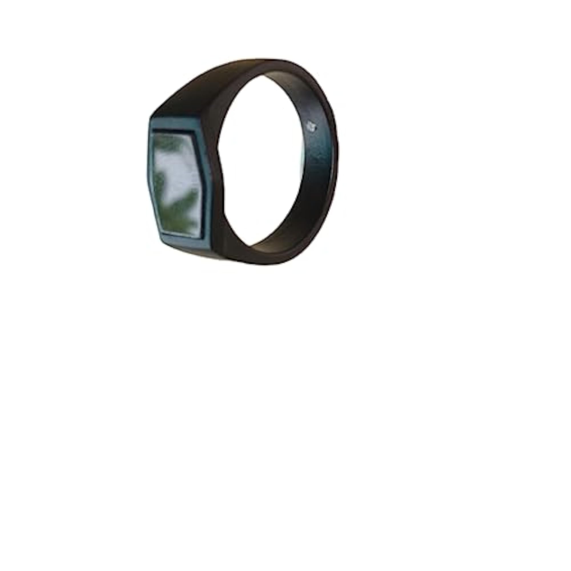Plain Wide Black Ring for Men and Boys