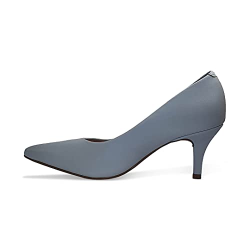 Scarpin Vizzano Salto Médio Pelica Azul