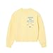 Lacoste Women's Heritage Crew Neck Sweatshirt, Yellow, 6