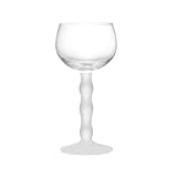CAPIJIONG Copa medieval de 100 ml con mango de onda medieval, vino tinto francés, copa de champán dulce, copa de varilla mate completa