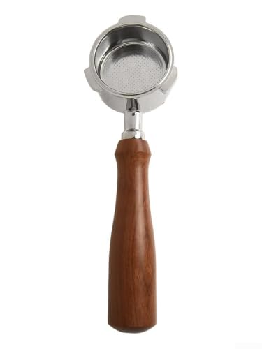 Portafiltro de acero inoxidable 304 de 51 mm con elegante mango de madera 2