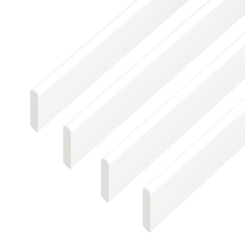Image of 65mm x 2m White uPVC Window & Door Finishing Trim – 4 Pack