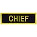 Chief - Patriotic Patches, Premium Quality Embroidered Iron On Patch - 1.25" X 4"