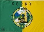 Kerry GAA Crest County Flag - Green, Large, Rectangular