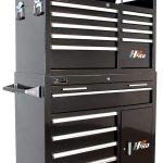 HomakH2PRO Series 56-Inch 8-Drawer with 2-Drawer Compartment Roller; Black; BK04056082