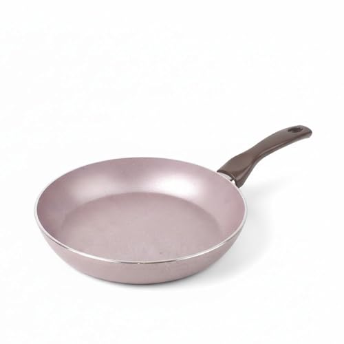 Buz 24 cm Krem Kırçıl Granit Efektli Yanmaz Yapışmaz Günlük Kızartma ve Omlet Tavası