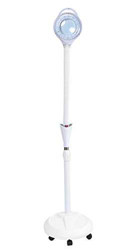 Preisvergleich Produktbild BeautyLamp 8X LED Lupenleuchte Lupenlampe Arbeitsleuchte Fußboden Kalt Licht Bildschirmlupe zum Schönheit Stickerei Gesichts Haut Schönheit Salon SPA Augenbraue Tätowierung Lesen