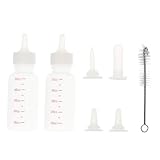 ROMISBABA Pet Nursing Feeders Reusable Food-Grade Bottles for Puppies Kittens Small Animals Complete Set with Cleaning Brush for Easy Use
