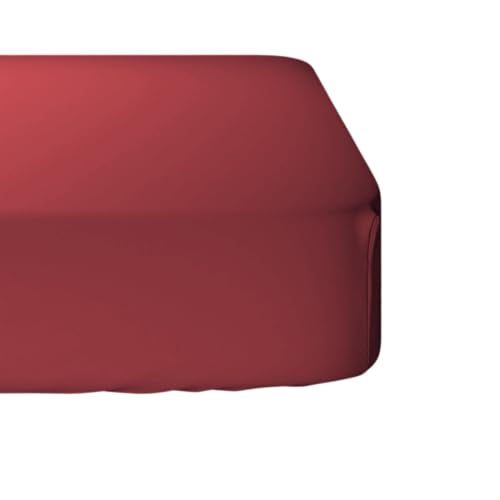 Drap Housse 100% Coton 200x200 cm Rouge