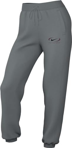 Nike Phnx pantalon femme avec taille haute ajustable et tissu polaire doux