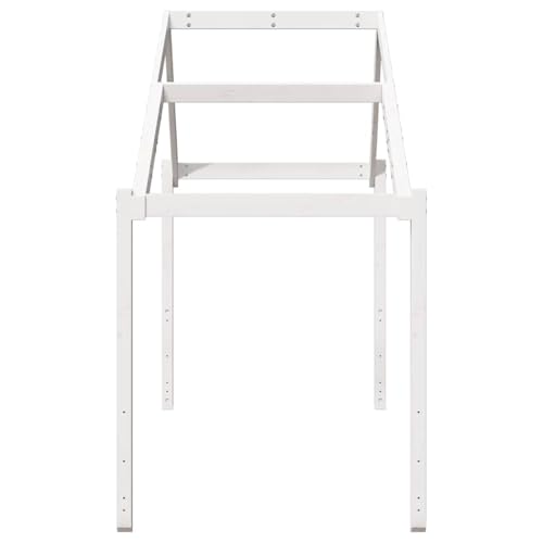 Vidaxl Tetto Letto Bambini Bianco 203X95,5X142 Cm Legno Massello Pino, Tetto Per Letto, Tettoia Per Letto Bambini, Baldacchino Per Letto Bambini - 6