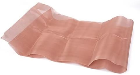 Copper Woven Wire, 10-200 Mesh Fabric Filter Copper Screen Dry Sift Mesh Ventilation Window Fine Mesh/15 * 15Cm/200 Mesh