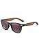 GREENTREEN Lunettes de Soleil Polarisées pour Homme et Femmes, Lunettes de Soleil en Bois, 100% anti UV400 (marron)