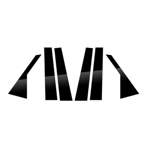 Autocollant de colonne de fenêtre pour KIA Seltos KX3 2015-2019, kit de 6 pièces habillage pilier BC