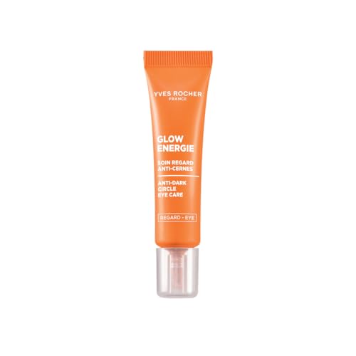 Yves Rocher Glow Énergie Crema para los Ojos Anti-Ojeras – Reduce signos de fatiga – Con Capuchina y Cafeína – Sin perfume – Apto para ojos sensibles – 15 ml