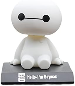 Car Nodding Doll, Car Ornament, Cute Fatty White Car Decoration, Shaking Head Toy, Creative Home Decoration, Car Interior Dashboard Accessories, Center Console Decoration, Mobile Phone Holder (squar)