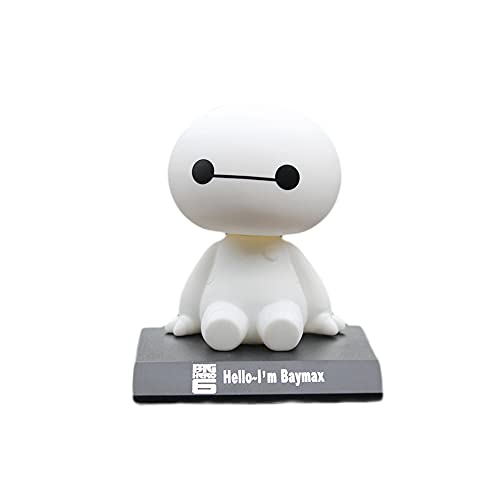XSQD Coche Sacudiendo La Cabeza Decoración Estatuilla de Blanco, Tablero de Coche Baile Juguete,...