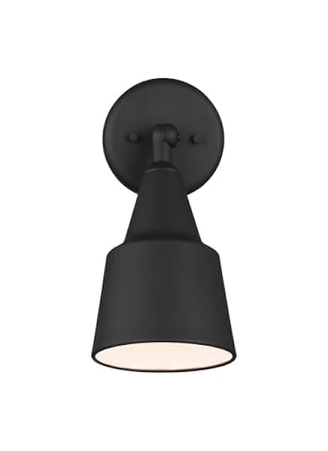 Generation Lighting 8560701-12 Outdoor Flood Light Adjustable Swivel Aluminum Flood Light, 1-Light 120 Watt, 12 H x 6 W, Black