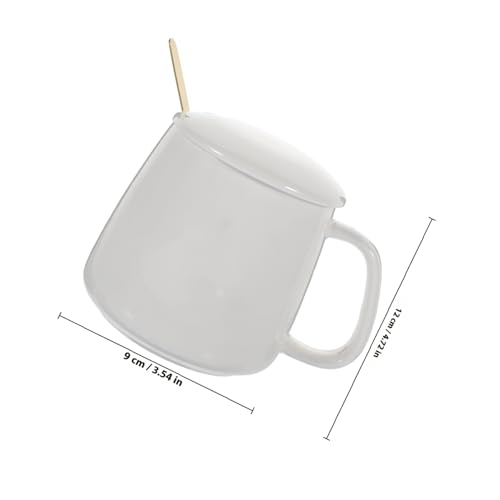 Ceramic Thermostat Cup Warmer USB Electric Mug Warmer 55℃ Temperature Control Milk Heater for Milk and Coffee Desk Use in Light Beige