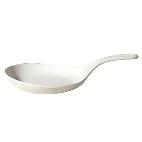 BEBEMOKO Handheld Tray White Serving Tray Dipping Bowls Jam Server Bowl Pasta Plate Melamine Seasoning Dish Dessert Dish Salad Serving Plate Melamine Sushi Side Dishes Food Grade Melamine