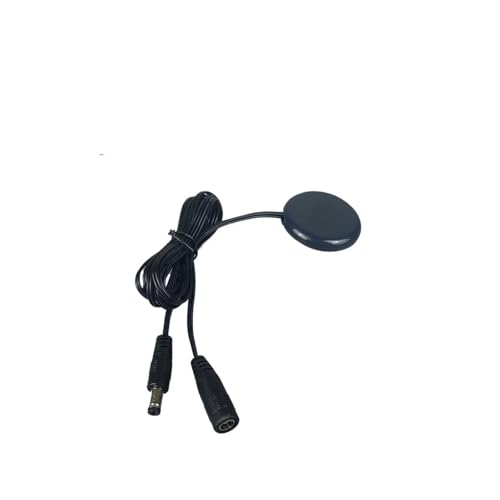 12V24V LED Dimmable Touch Sensor Switch Penetrating Panel Glass Home Dimmer for Lighting Control(Black-1M-B)
