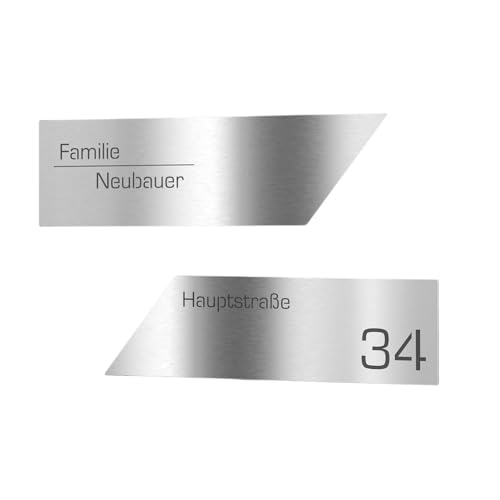 Plaque de boîte aux lettres pour sublimer l'accueil de votre maison moderne et contemporaine