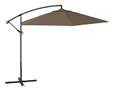 Ombrellone da giardino Ø 3 m: Ampia copertura con un diametro di 300 cm, perfetto per creare zone d'ombra in giardino, terrazza o bordo piscina. Il design a braccio consente una regolazione flessibile dell'ombra.