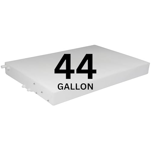 Image of 44 Gallon RV Fresh Water Tank, Potable Water Storage Tank for Drinking, Cooking, Cleaning, Showering, for Campers, Trailers, Motorhomes, RVs, Low-Profile Shape, 53.5 inch x 37.5 inch x 5.5 inch (WT-1503)